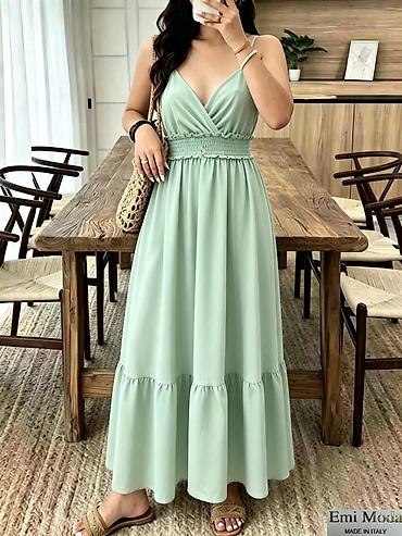kamel sako: Haljina maxi na tregere – Emi Moda, Made in Italy

- oznaka E — 2