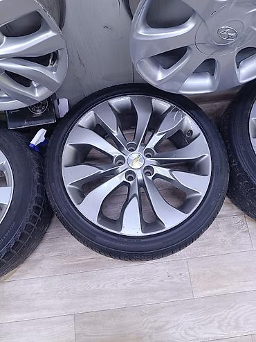 245 50 18: Литые диски Chevrolet + шины Continental 4 шт диска резиналары мн — 1