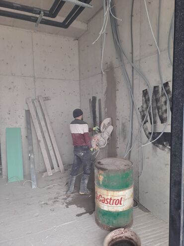 Beton işləri: Beton kəsimi və aşındırma xidməti - Armatur dolu monolit betonların — 12