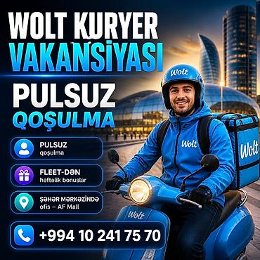 yuk boşaltma işi: Sürücü-kuryer tələb olunur, Şəxsi nəqliyyat vasitəsi ilə, Həftəlik ödəniş, Təcrübəsiz — 1