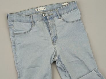 błękitna eleganckie bluzki: Jeans, M (EU 38), condition - Good