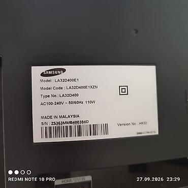 Телевизоры: Телевизор Samsung LA32D400E1 Оригинал Samsung,все работает отлично — 2