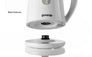 Električna kuvala: Gorenje K17WII električno kuvalo za vodu - Zapremina: 1,7 l - Snaga — 12