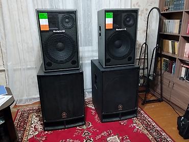 Аудиотехника: Продаю аппаратуру: сабвуфера Yamaha r1800w размер 18-дюймов, топы — 2