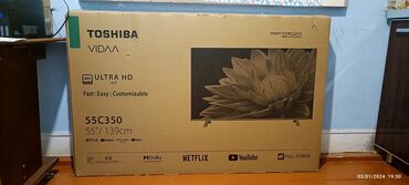 smart tv box: İşlənmiş Televizor Toshiba 55" Ünvandan götürmə