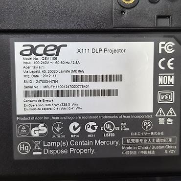cd disk: Проектор Acer X111 vga, шнур питание, шнур vga, сумка рабочий 100% 2 — 4