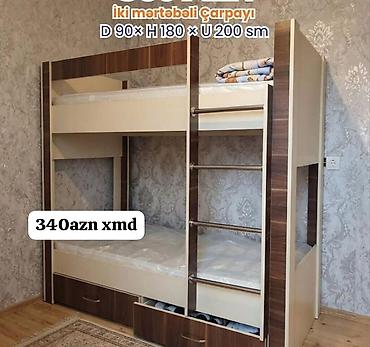 oyuncaq kaktus: İki mərtəbəli çarpayı - Ölçülər: D 90 × H 180 × U 200 sm - Korpus — 1
