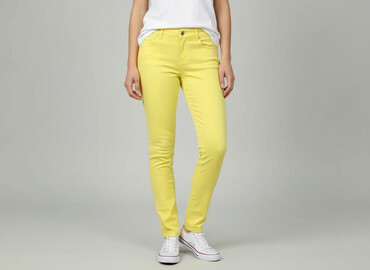 koszulka w cytryny hm: H&M, Jeansy damskie, rozmiar S