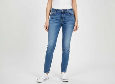 calvin klein jeans espadryle: Denim, Jeansy damskie, rozmiar M