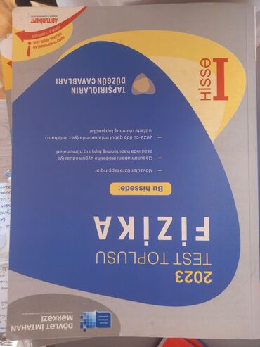 Fizika: 2023-cü il buraxılışı olan bu test toplusu fizika fənni üzrə