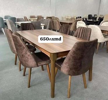 2 ci el termo: Yemək otağı üçün 6 nəfərlik masa-stul dəsti - Komplekt: 1 ədəd — 2
