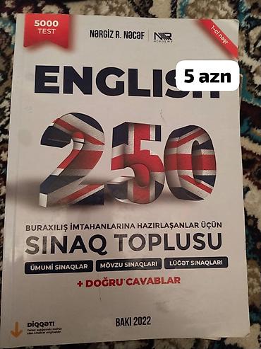 Testlər: Məhsul: English 250 – Buraxılış imtahanlarına hazırlaşanlar üçün sınaq — 1