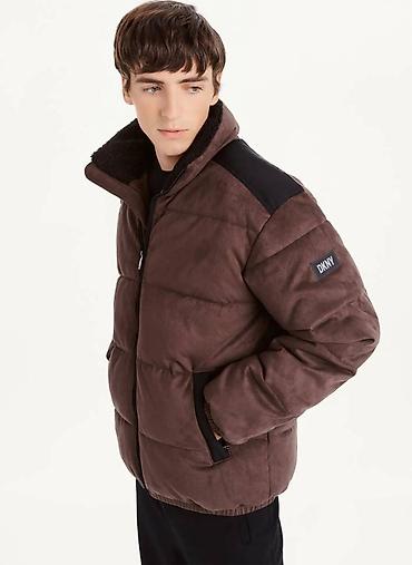 Жеке буюмдар: Эркектердин курткасы, S, DKNY, Жаңы, түсү - Күрөң, Акысыз жеткирүү — 2