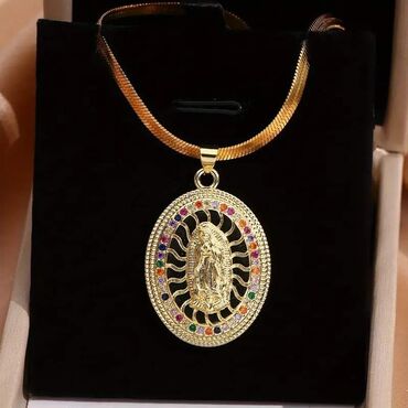 Ogrlice: Ogrlica sa priveskom, Materijal: Hirurški čelik, Cirkon — 4