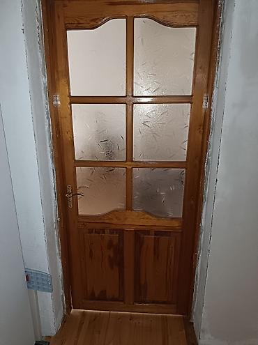 qefes type 1: Taxta şüşəli otaq qapıları - Material: təbii ağac karkas, aşağı — 2