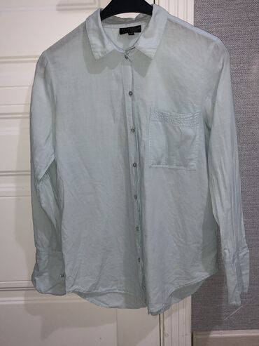 мужская рубашка с большими карманами: Рубашка S (EU 36), M (EU 38), цвет - Голубой