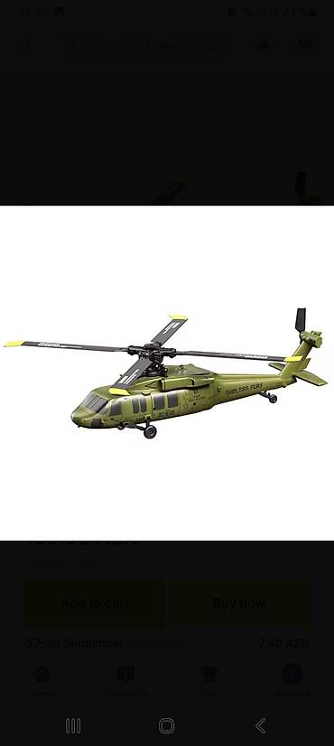 oyuncaq kompüter: 6 kanallı aerobatik RC helikopter - Realistik hərbi dizayn, “ENDLESS — 3
