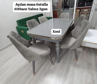 Qida məhsulları: Qonaq otağı üçün, Yeni, 6 stul