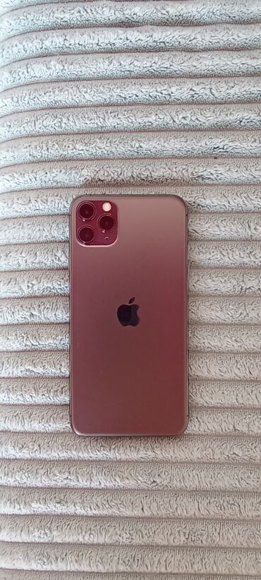 телефон в рассрочку айфон 11: IPhone 11 Pro Max, Колдонулган, 256 ГБ, Кара, Заряддоочу түзүлүш, Коргоочу айнек, Каптама, 85 %