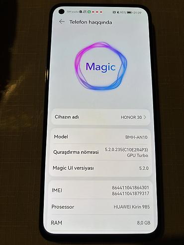 poco m3 pro 5g: Honor 30, 256 GB, Düyməli, Sensor, Barmaq izi — 7
