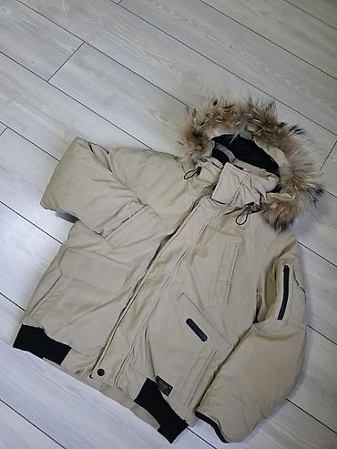 куртка пилот: Зимняя куртка-парка WHO.A.U Sportswear Корея - Цвет: бежевый — 2