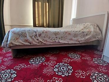 кровать с шкафом: Спальный гарнитур, Б/у, Двуспальная кровать, Шкаф, Трюмо, Кыргызстан, МДФ, Самовывоз, цвет - Белый — 1