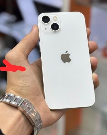 Apple iPhone: IPhone 13, 128 GB, Ağ, Zəmanət, Face ID