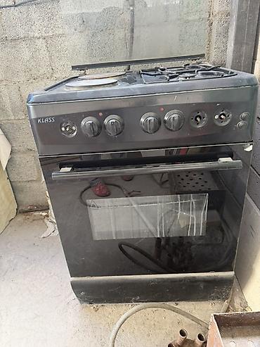 baking oven: Комбинированная плита KLASS, черная. Основные характеристики: - — 4