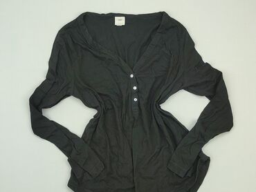 bluzki czarne z krótkim rękawem: Blouse, H&M, M (EU 38), condition - Very good