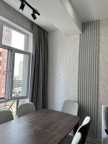 Uzunmüddətli kirayə mənzillər: Tam eshyali kupcali menzil Çox keyfiyyətli binada sahəsi 65kv. m olan — 12