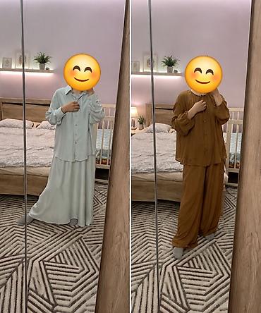 Продам 2 новых женских костюма. 🌸 Тройка: рубашка, майка и юбка/брюки — 1