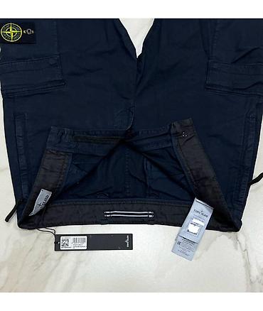 Штаны Stone Island (карго) - Цвет: тёмно‑синий (navy). - Фасон: карго