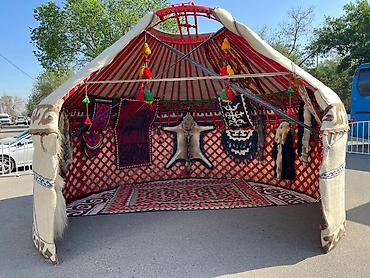 Аренда юрт: Аренда юрты, Каркас Деревянный, 85 баш, С полом, Самовар, Стол — 5