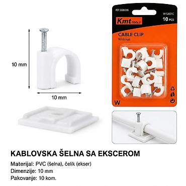 KMT Predivo 9368598 Kablovska šelna sa ekserom – praktičan pribor za na lalafo.rs KMT Predivo 9368598 Kablovska šelna sa ekserom – praktičan pribor za