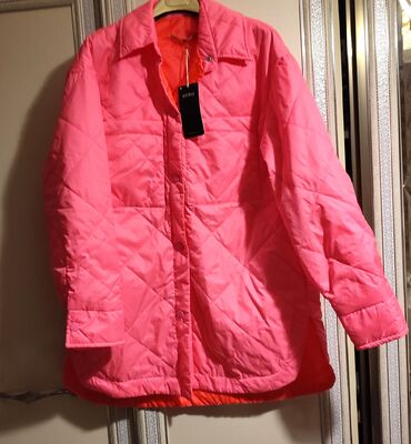 dəri godekce: Женская куртка S (EU 36), L (EU 40), цвет - Розовый