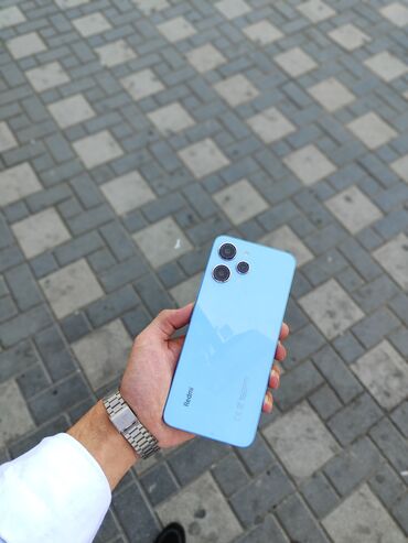 xiaomi 13 t qiymeti: Xiaomi Redmi 12, 256 GB, rəng - Mavi, 
 Düyməli, Barmaq izi