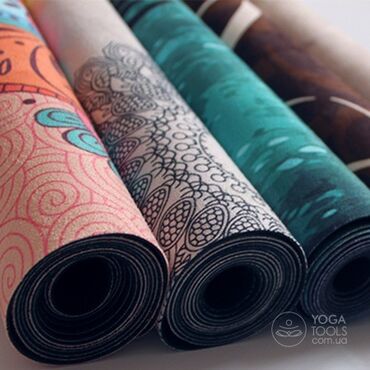одна спалька: Каучуковый коврик для йоги с верхним покрытием из микрофибры