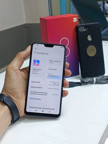 xiaomi телефон: Xiaomi, Mi 8 Lite, Б/у, 64 ГБ, цвет - Серый, 2 SIM