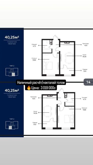 Продажа квартир: 1 комната, 40 м², Элитка, 10 этаж, Евроремонт