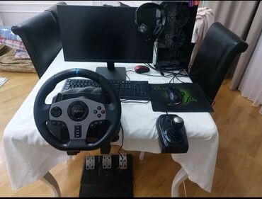 Video oyunlar üçün aksesuarlar: Oyun rolu/oyun sükanı dəsti pxn v9 racing wheel 3in1 ps4/xbox one/pc