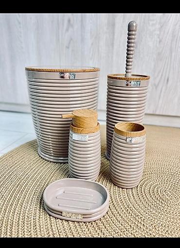 Другие товары для дома: Набор аксессуаров для ванной комнаты okyanus изготовлен из — 1