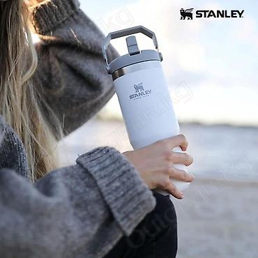 термобутылка: 🟠 Термобутылка STANLEY FLIP STRAW TUMBLER BOTTLE 887 ML 🟠 ⠀ Stanley — 8
