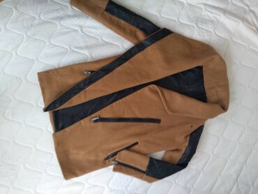 Kaputi: Camel zenski kaput vel 38-40Prelep model, efektan kaput camel boje sa — 5
