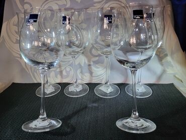 Čaše: Case kristalno staklo vintaz,nove Leonardo za vino. Case tanak — 6