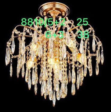 Люстры: Хрустальные подвесные люстры с LED-подсветкой - Эффектные — 77