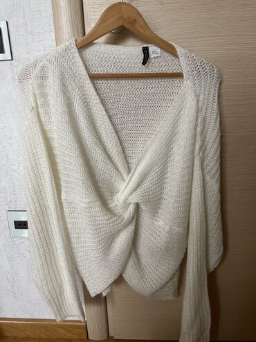 женские свитера с косами: Женский свитер M (EU 38), цвет - Белый, H&M