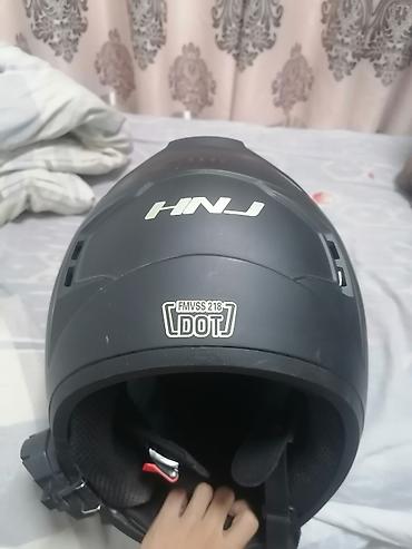 helmet: Мотоциклетный шлем HNJ (интеграл) - Цвет: матовый чёрный - — 1