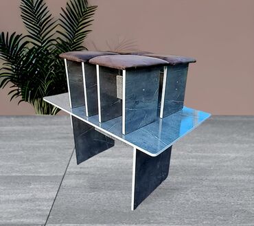 Кухонные столы и стулья: Кухонный стол и стул, Новый, Платная доставка, цвет - Бежевый — 3