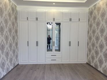 Шкафы для одежды: Шкаф для одежды, Новый, Прямой, МДФ — 3