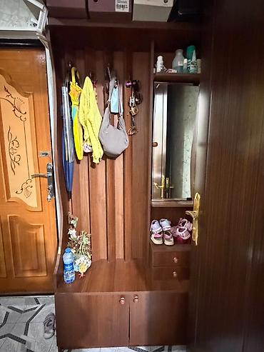 İşlənmiş, 2 qapılı, Güzgülü, Qəhvəyi, Açılan, Düz dolab